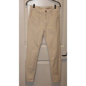 Anthropologie Size 28  Pilcro & The Letterpress Cream High Rise Denim Legging